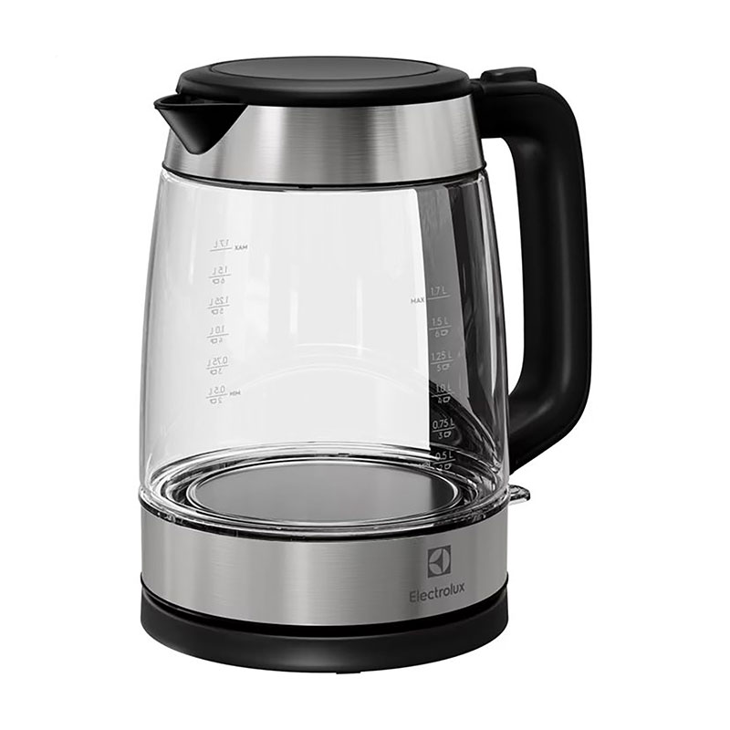 Електрочайник Electrolux сріблясто-чорний, 1.7 л (E4GK1-4GB)