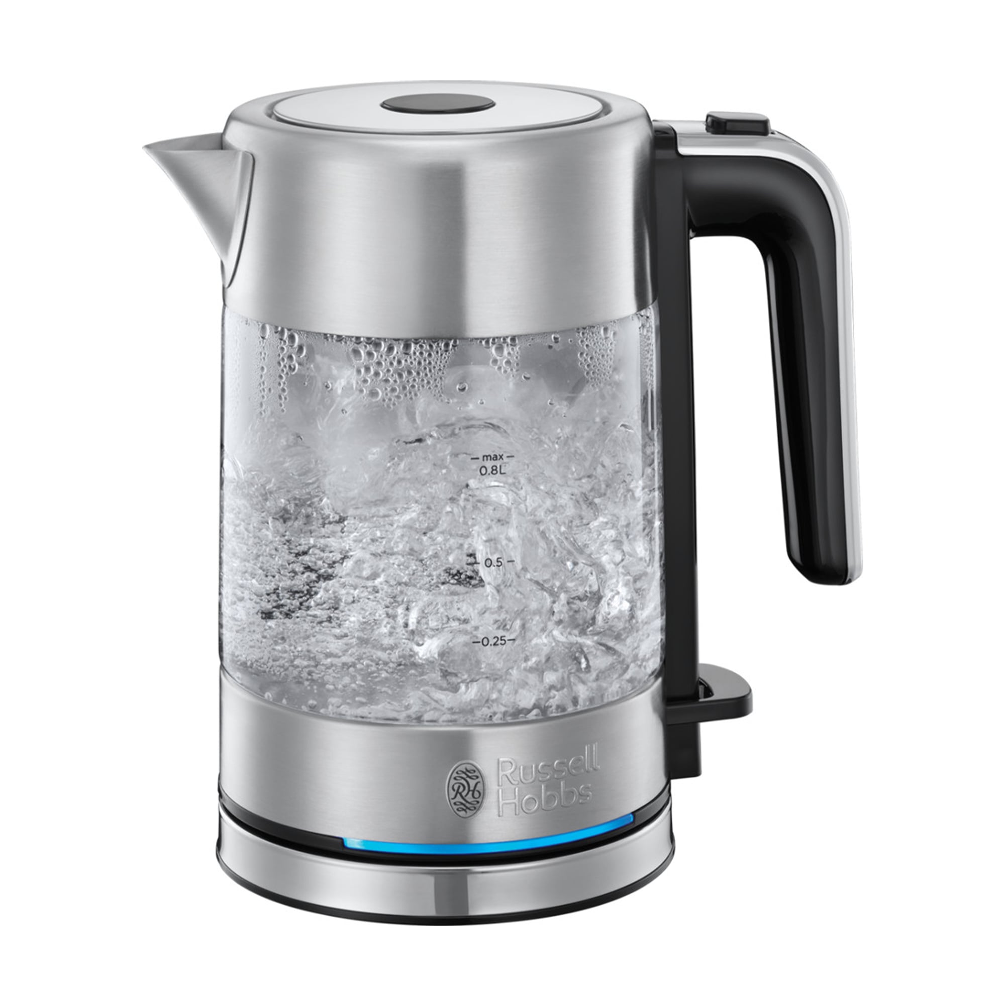 Електрочайник Russell Hobbs Compact Home сріблясто-чорний, 800 мл (24191-70)
